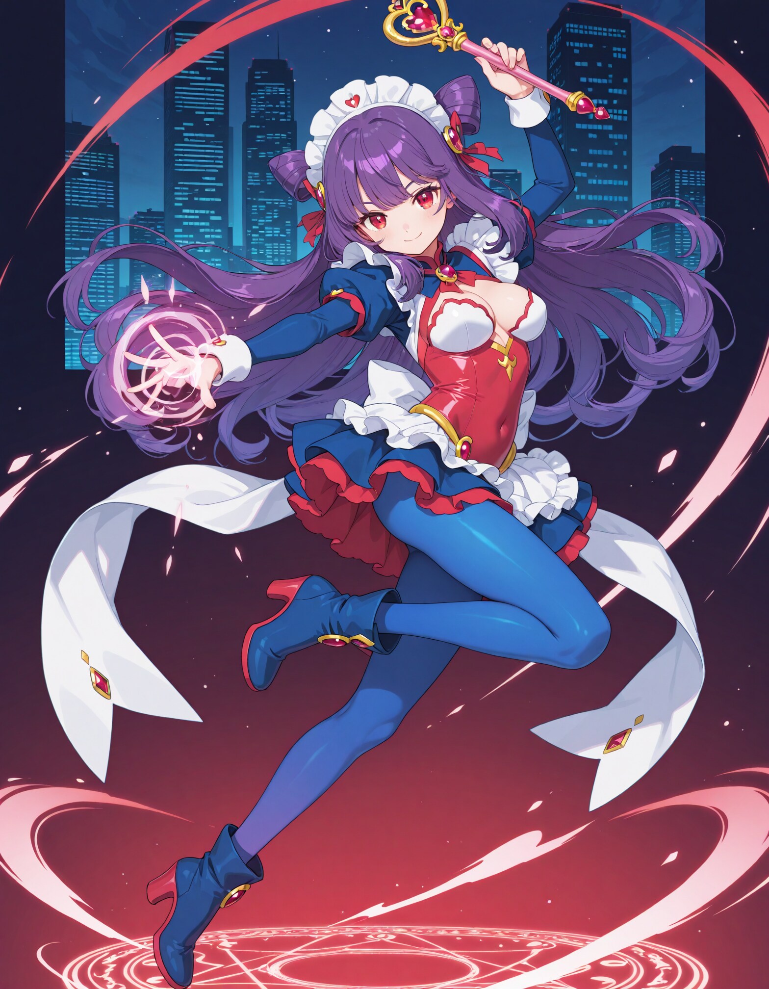 紫髪の魔法少女