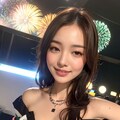 浴衣美女と花火 3枚目