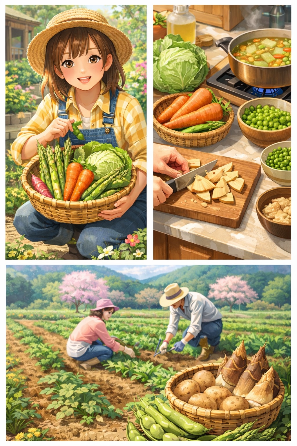 『春が旬のお野菜』企画参加投稿 | の人気AIイラスト・グラビア