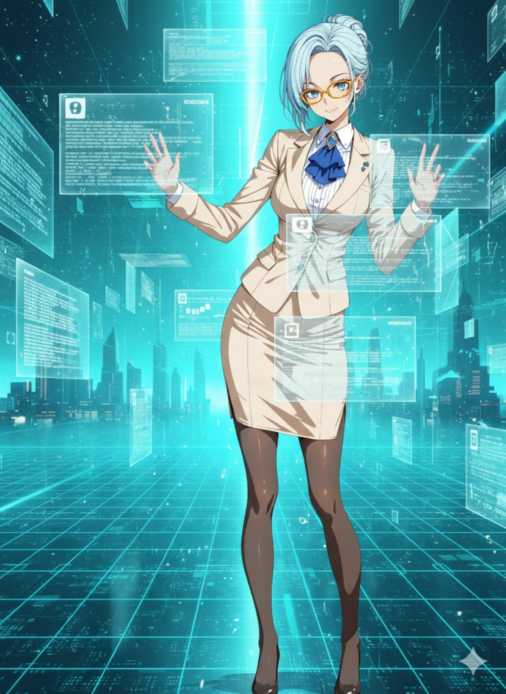 かっちりした女性