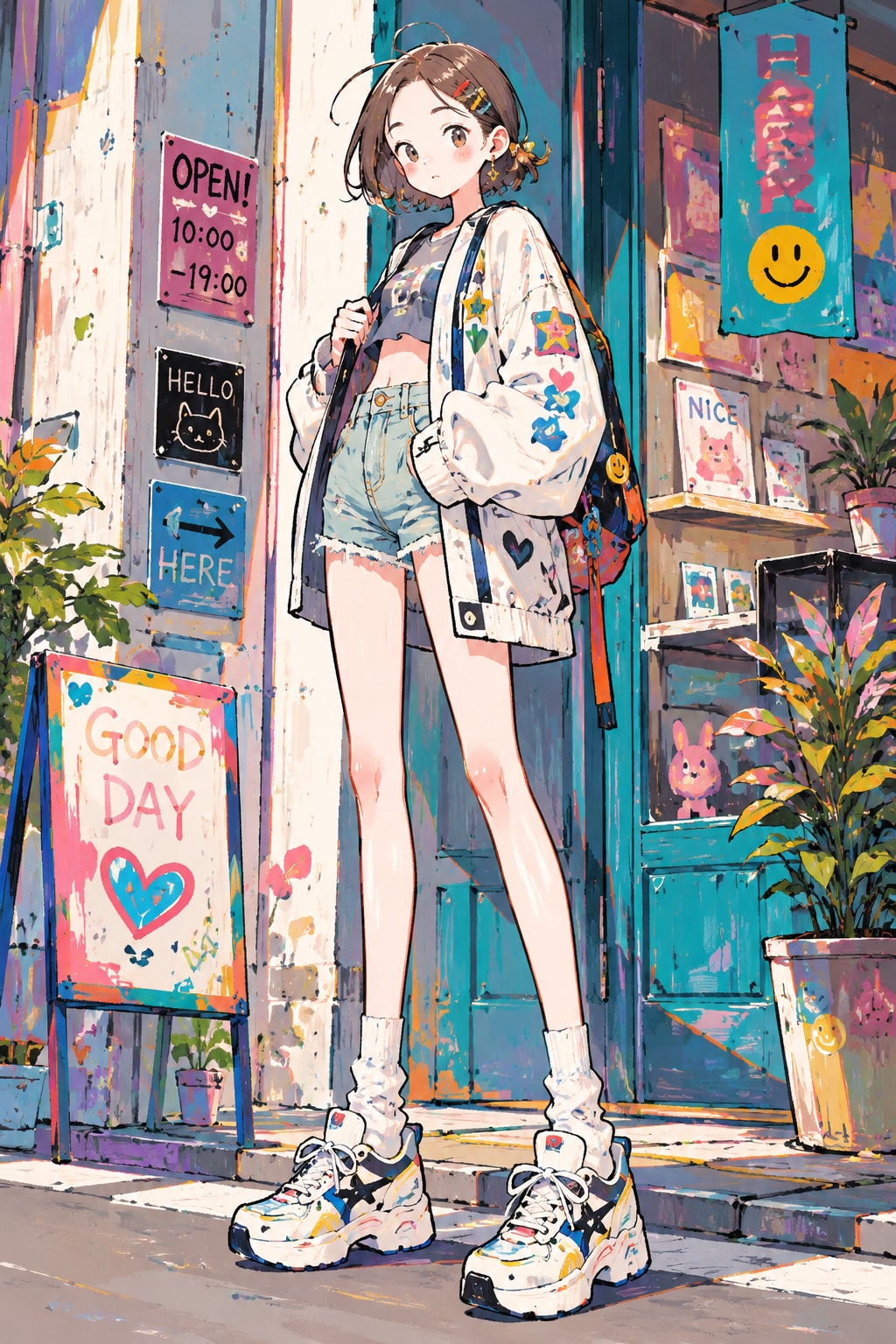 ショートパンツ | の人気AIイラスト・グラビア