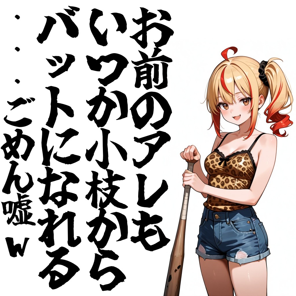 いつか小枝からバットに | の人気AIイラスト・グラビア