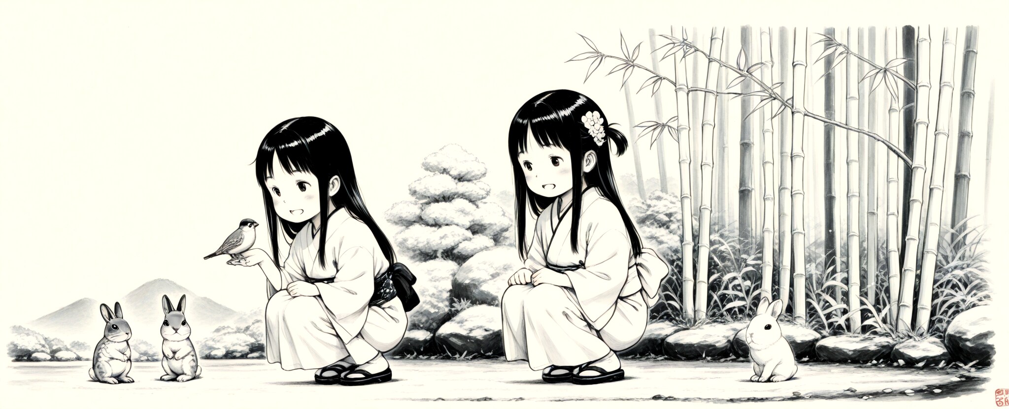 鳥獣少女戯画 | の人気AIイラスト・グラビア