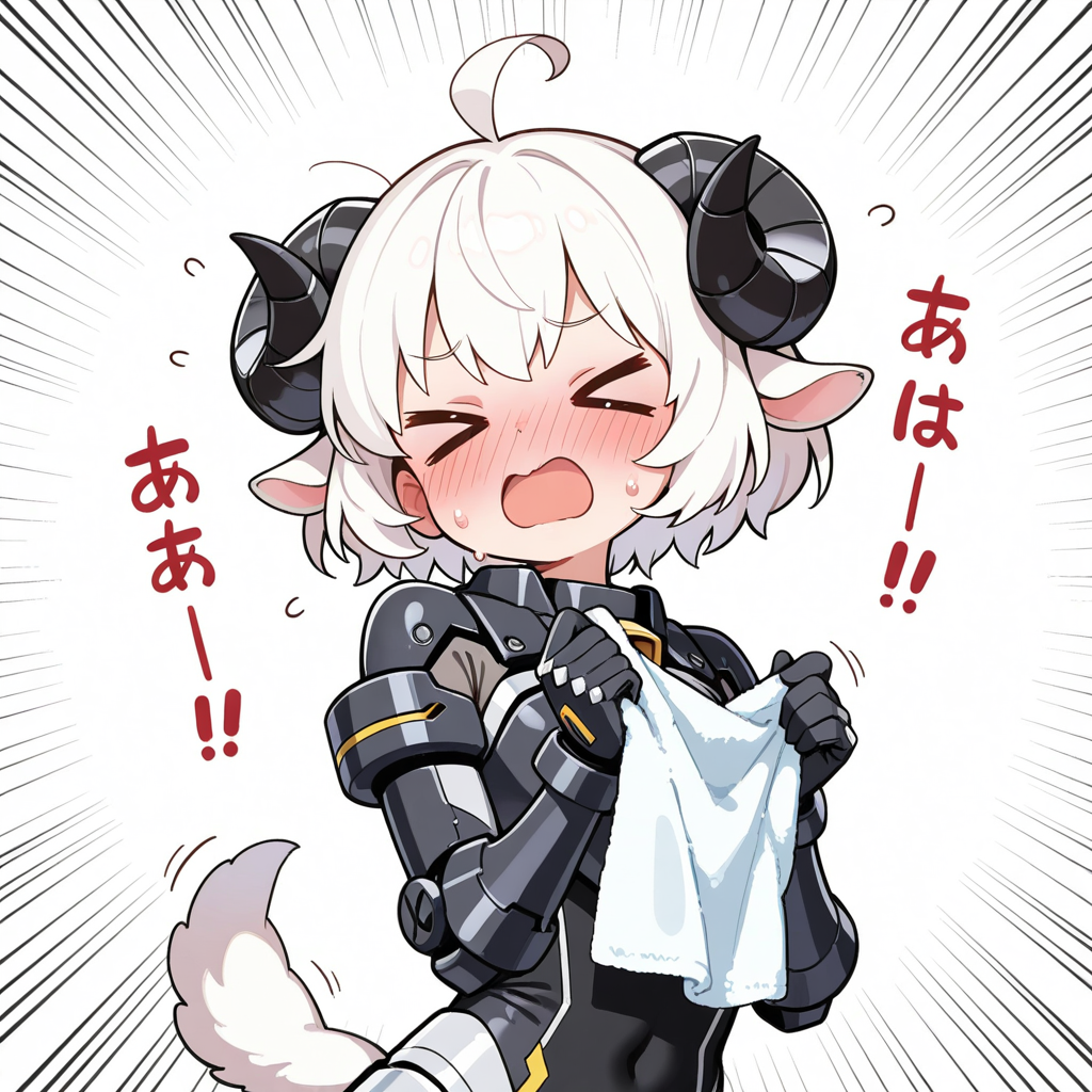 パワードスーツは暑いですぅ～！！