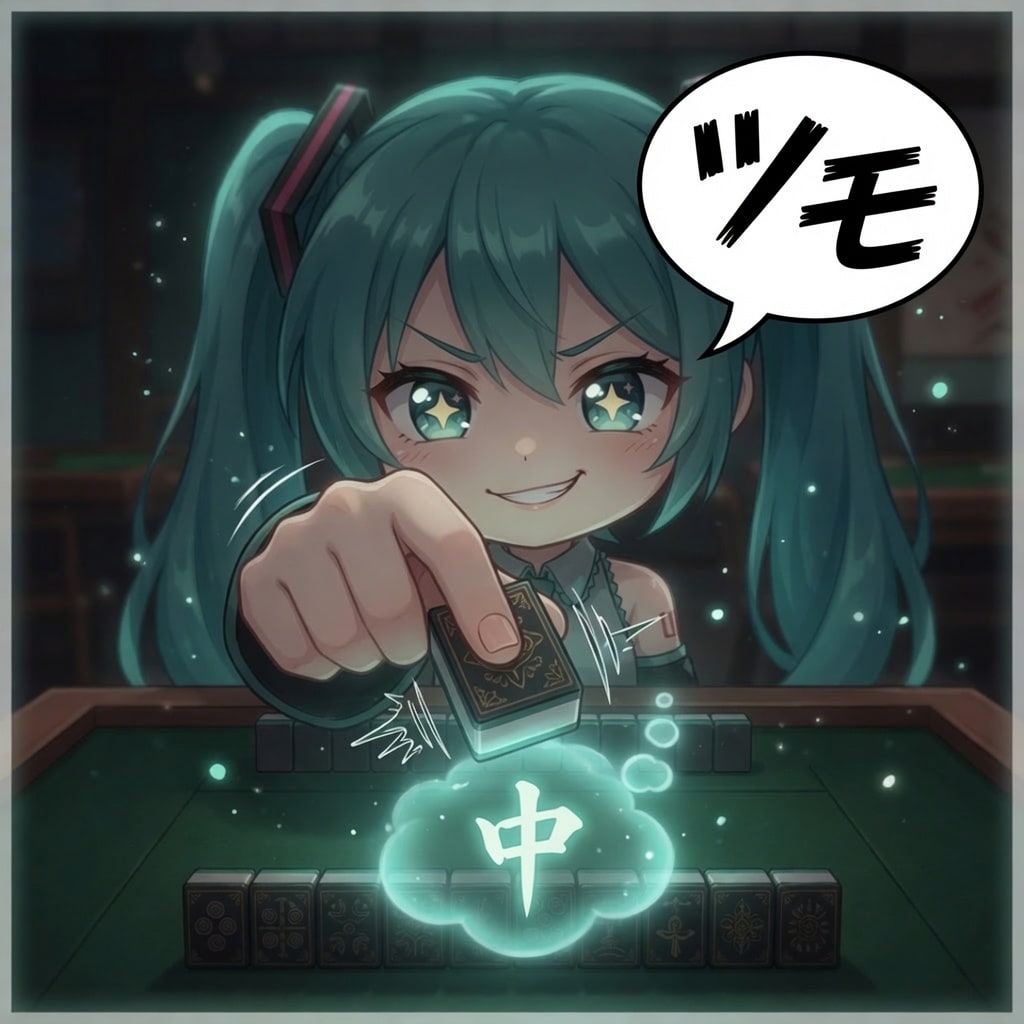 盲牌できちゃうミクちゃん
