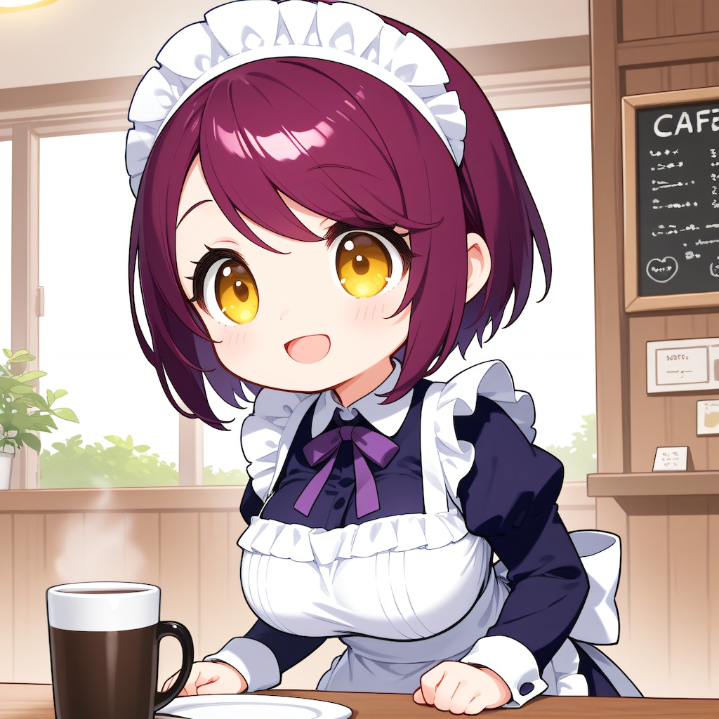 おはようございます（挨拶メイドの芽衣ちゃん）
