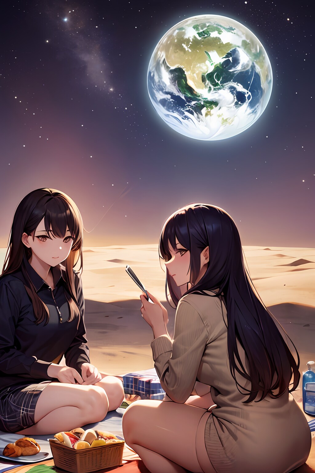ピクニックは月面で
