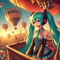 初音ミクと熱気球 2枚目