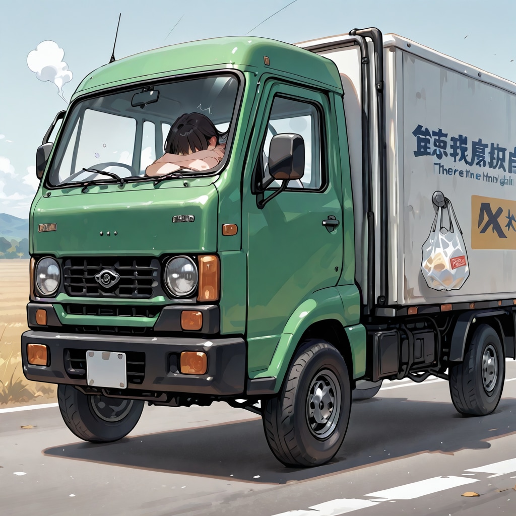 スーパーのアドトラック