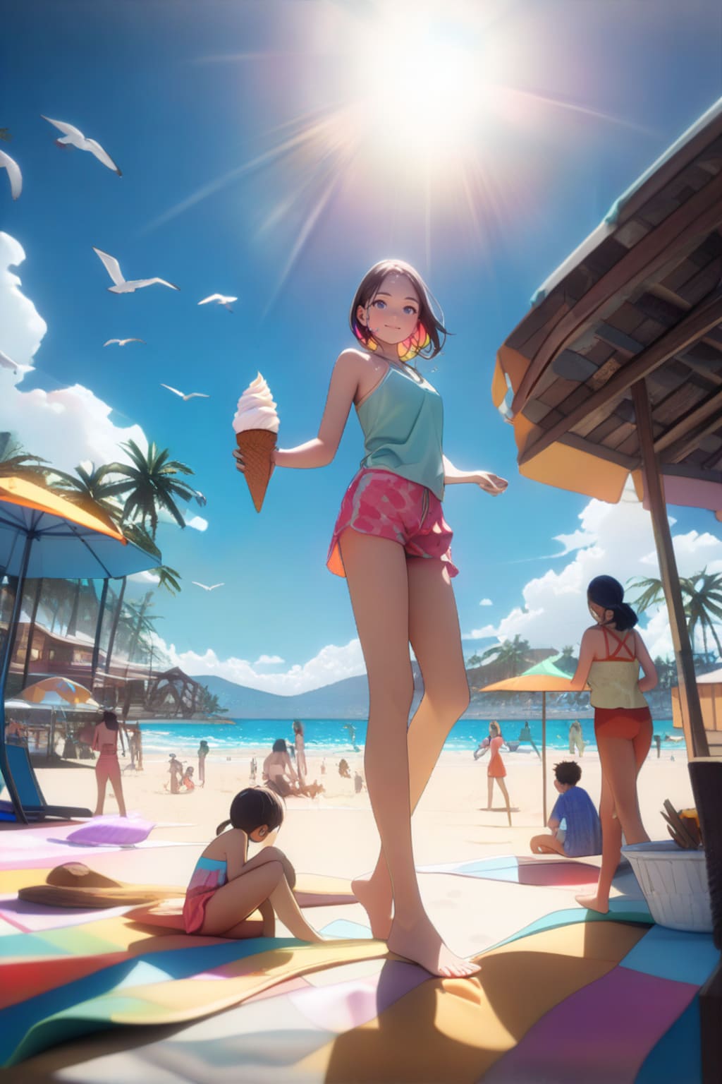 海風と甘いひととき