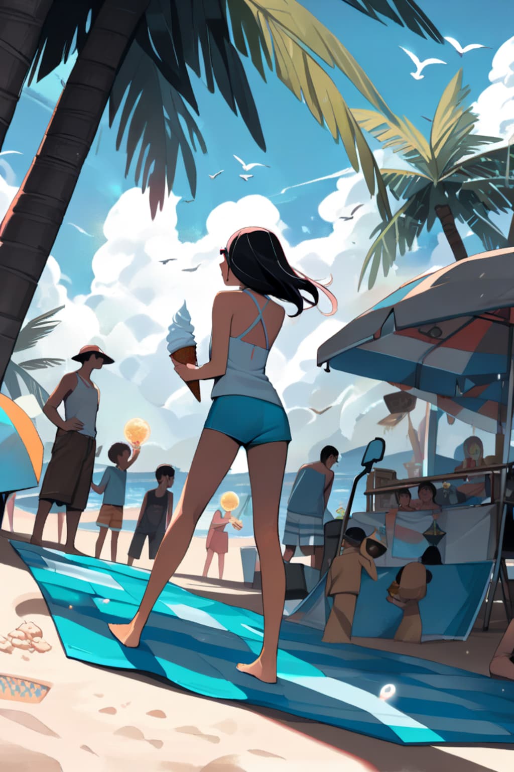 海風と甘いひととき