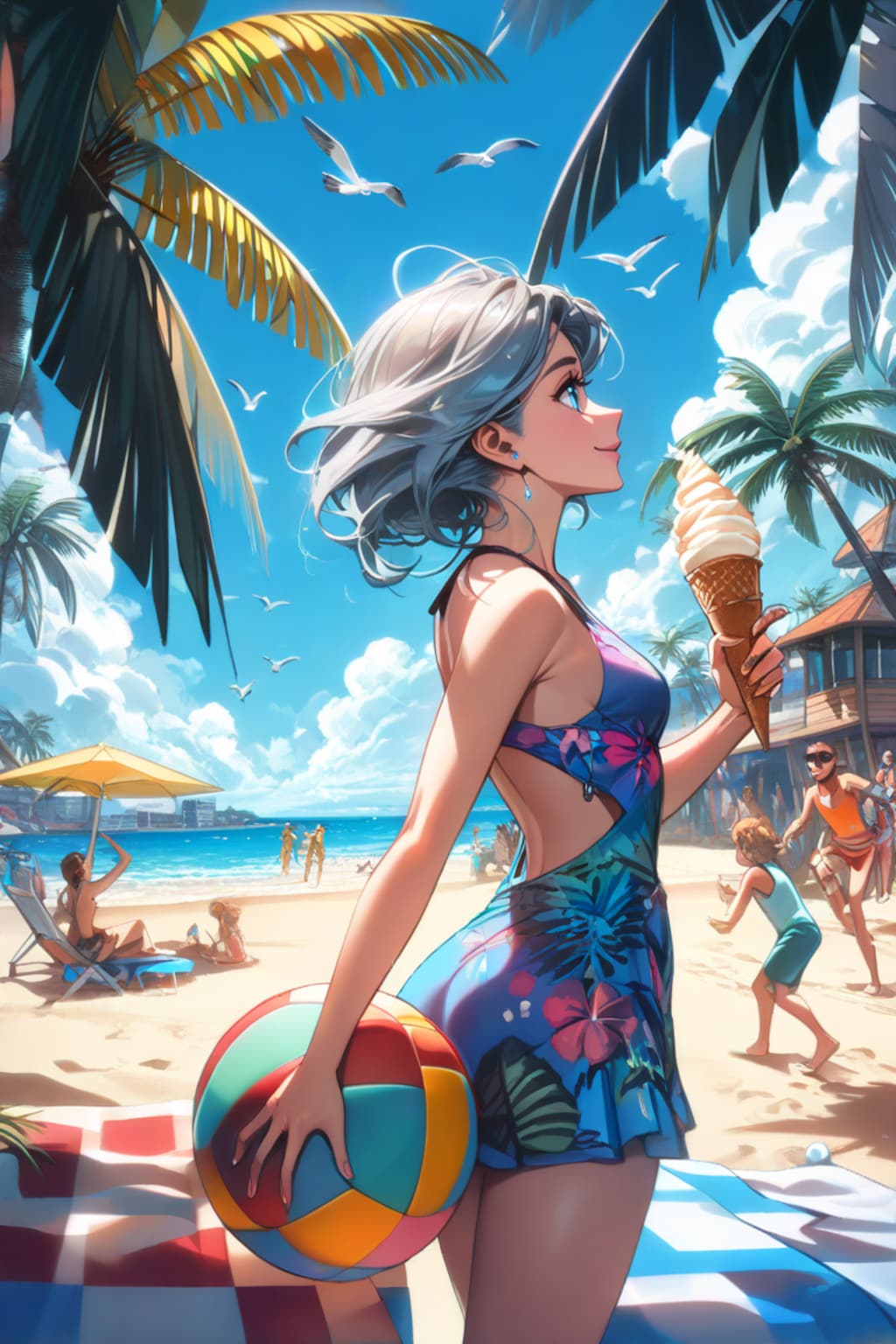 海風と甘いひととき