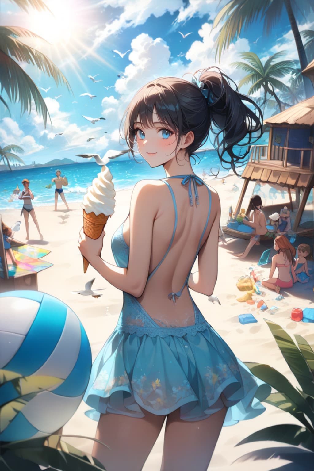 海風と甘いひととき