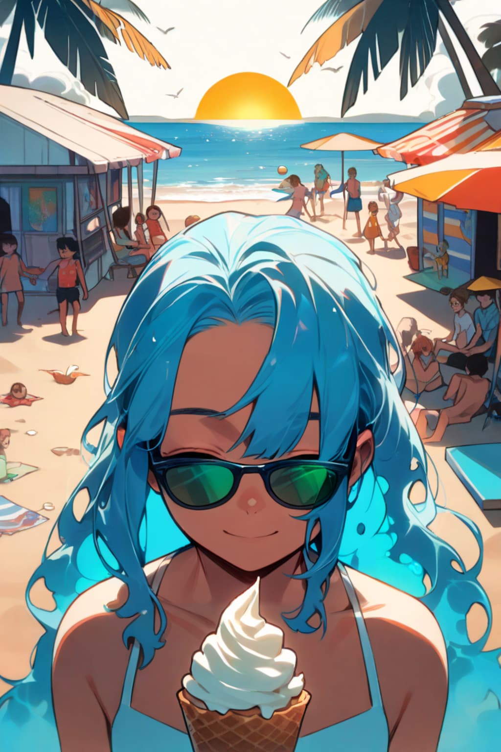 海風と甘いひととき