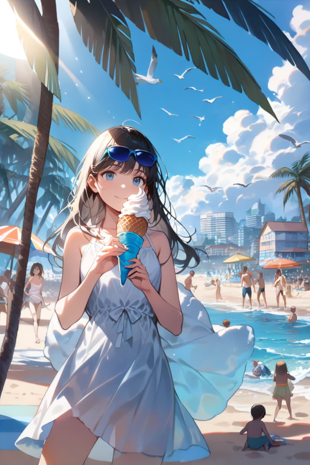 海風と甘いひととき