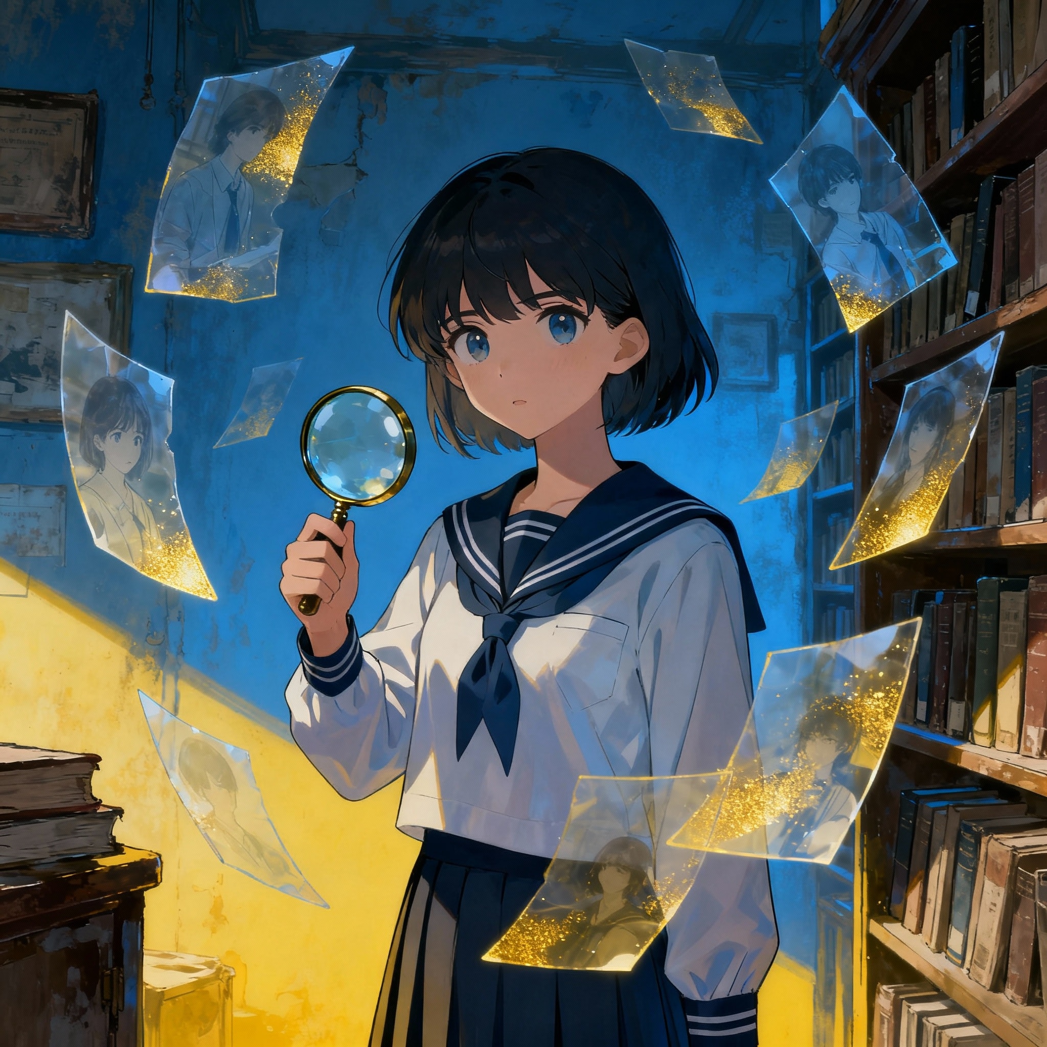 過去が見える女子高生探偵 | の人気AIイラスト・グラビア