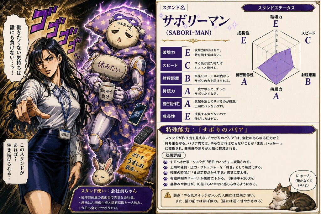 会社員ちゃんの幽波紋