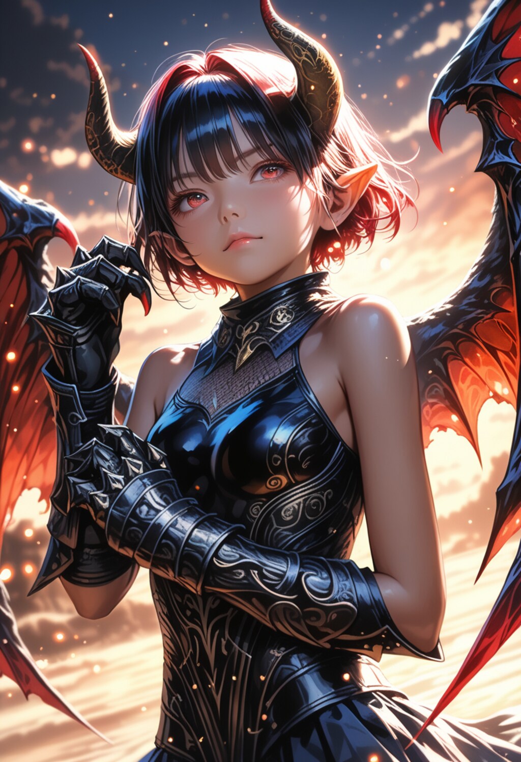 クリムゾンの魔族少女