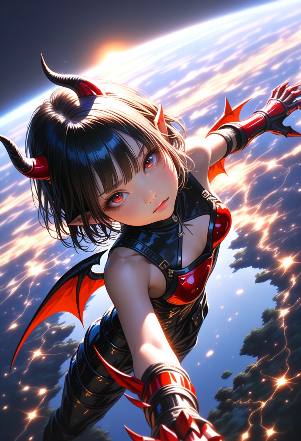 クリムゾンの魔族少女