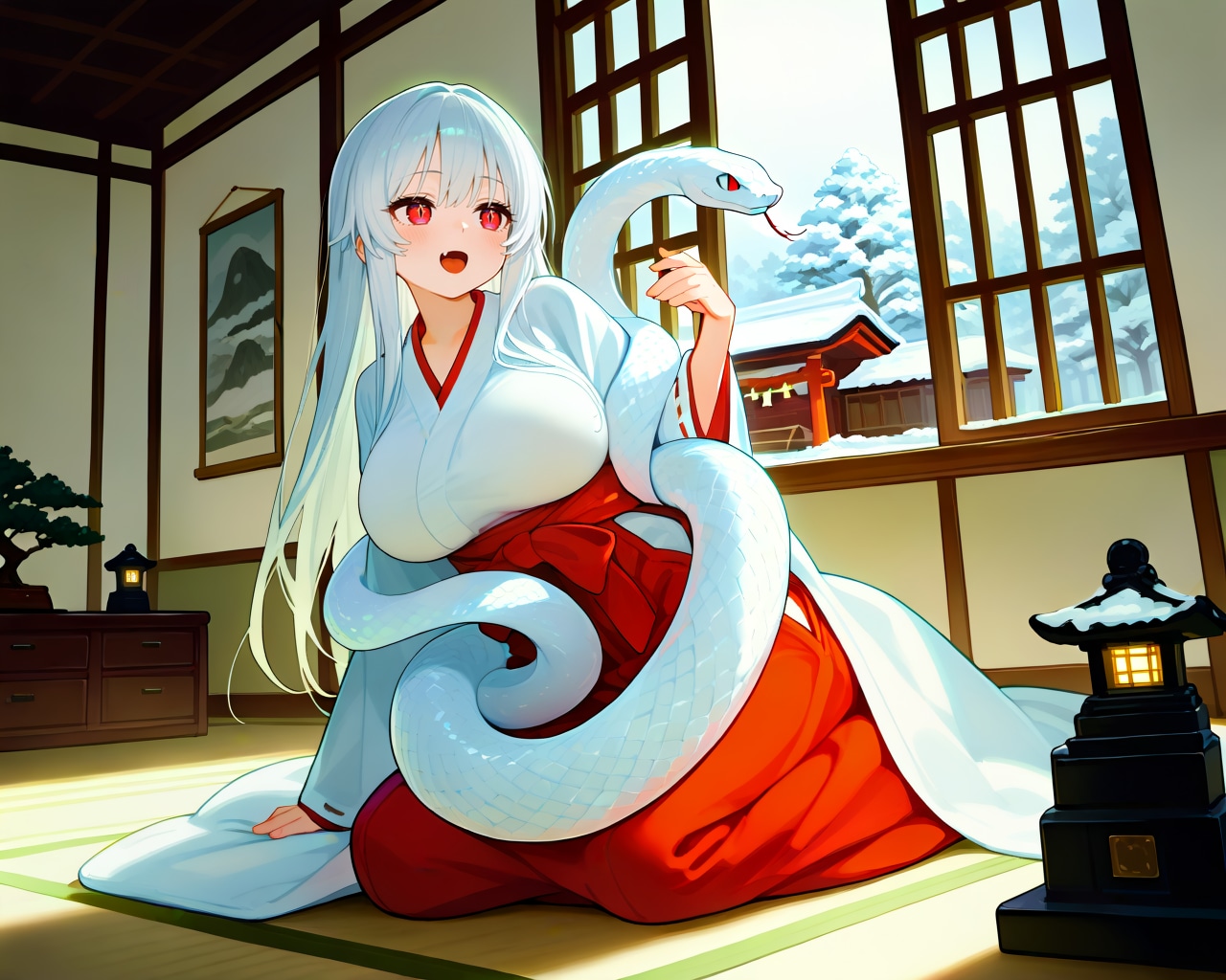 さいなら巳年ちゃん | の人気AIイラスト・グラビア