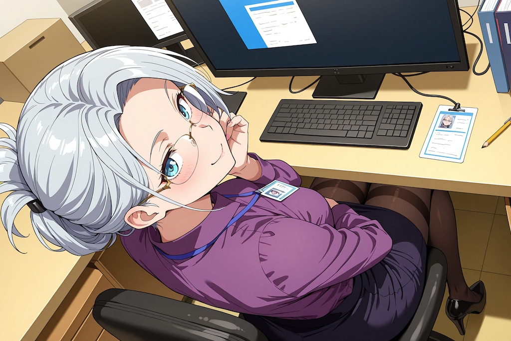 紫ブラウスの露峰さん