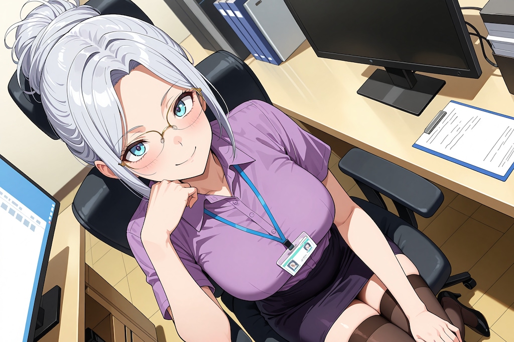 紫ブラウスの露峰さん