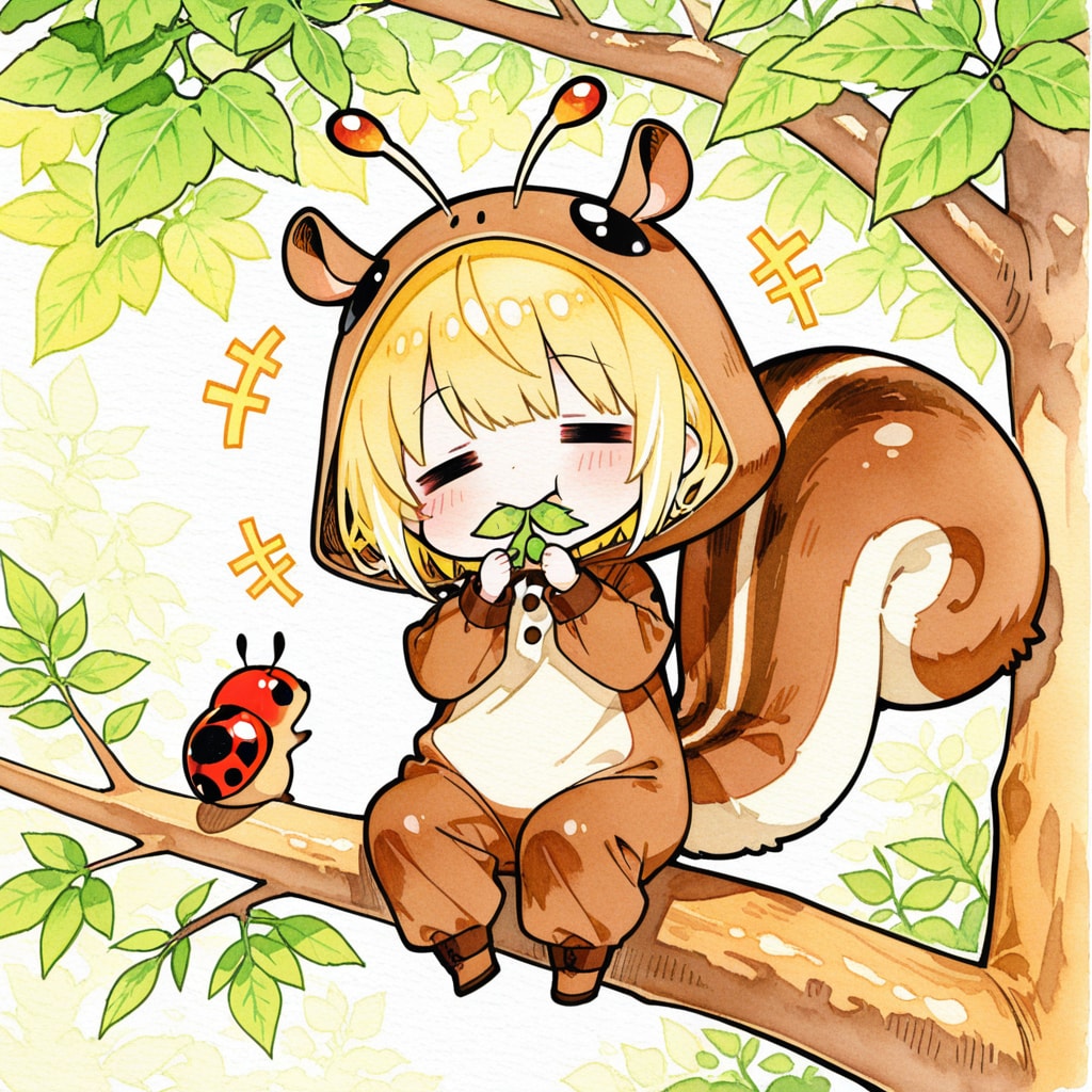 リスの金髪ちゃん