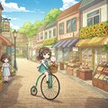 ヒマワリのある風景42・自転車と猫と女の子 5枚目