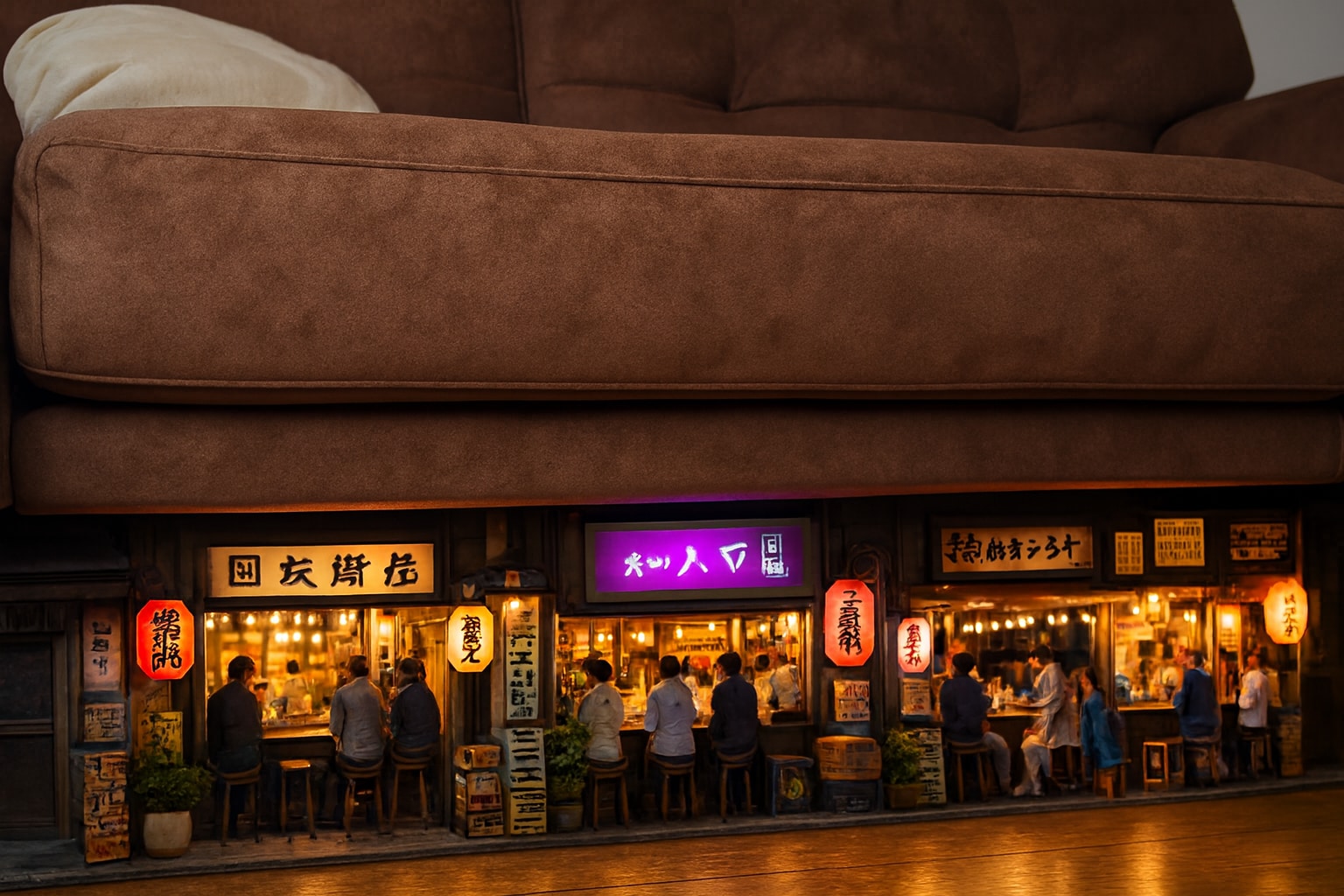 ソファの下の居酒屋 | の人気AIイラスト・グラビア