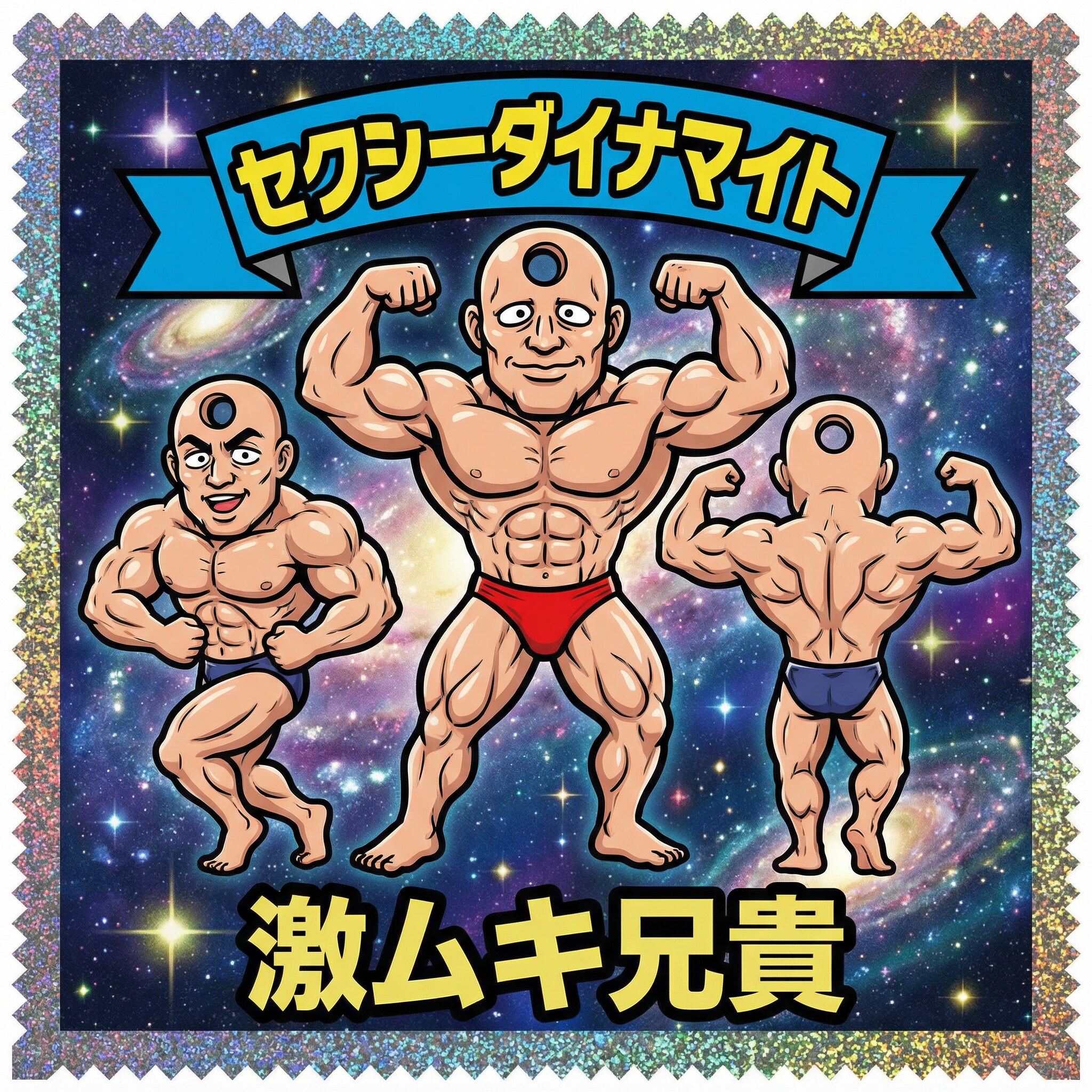ロッチ風「超兄貴」シール