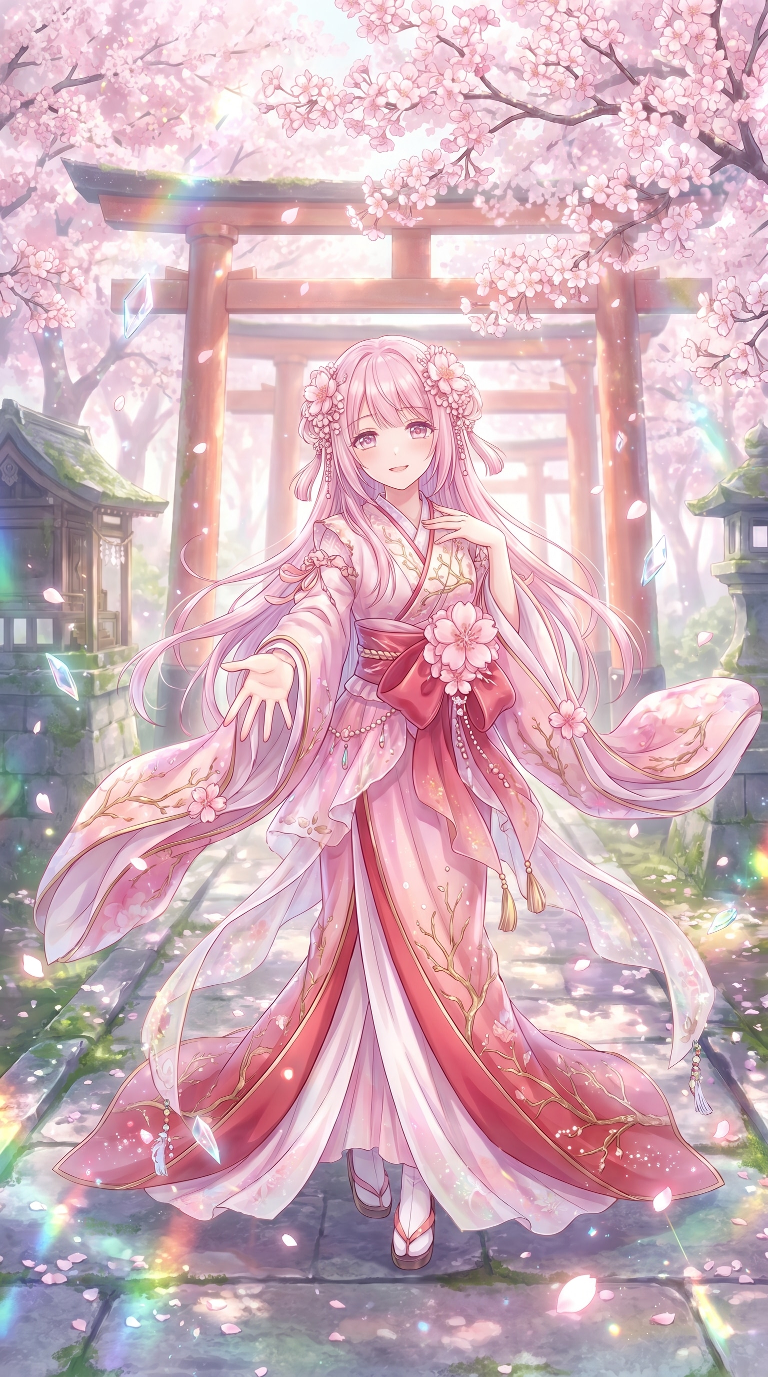 花に誘う乙女 | の人気AIイラスト・グラビア