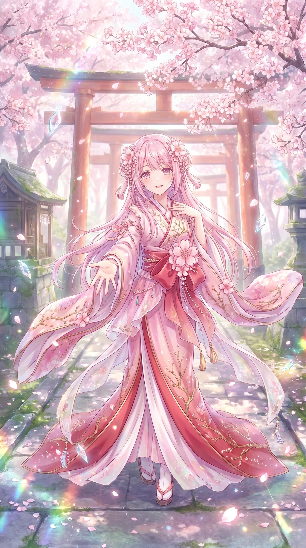 花に誘う乙女