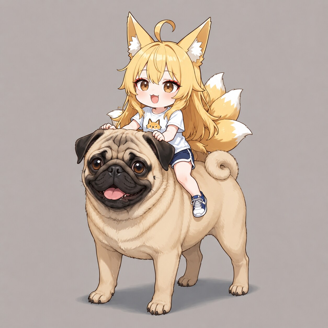 8/9　パグの日 | の人気AIイラスト・グラビア