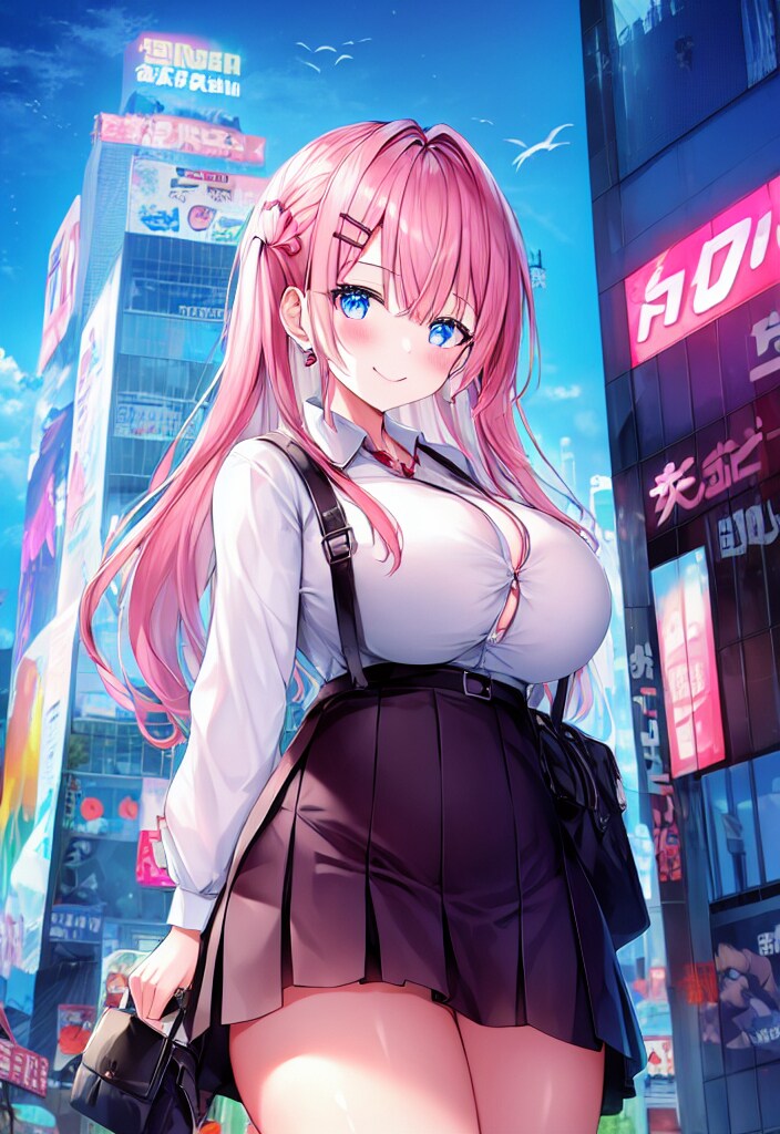 電気街と少女