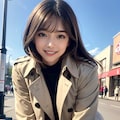 トレンチコートの れなちゃん 10枚目