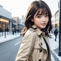 トレンチコートの れなちゃん 2枚目