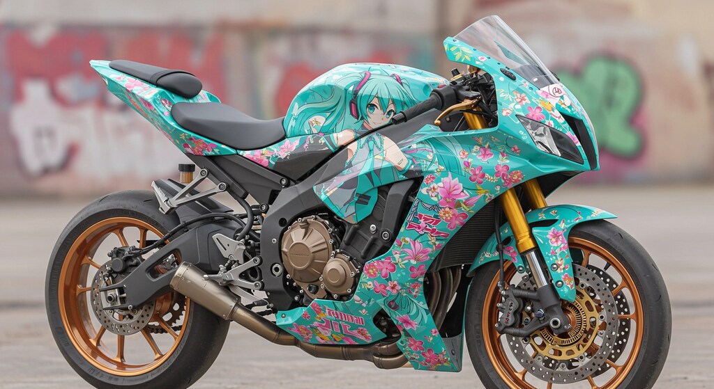 初音ミク柄スズキ隼