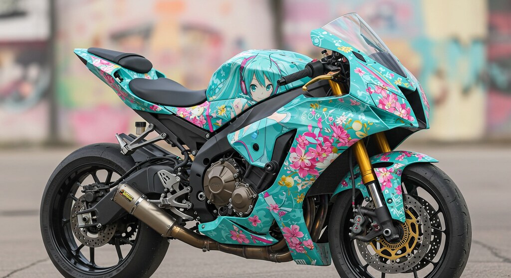 初音ミク柄スズキ隼