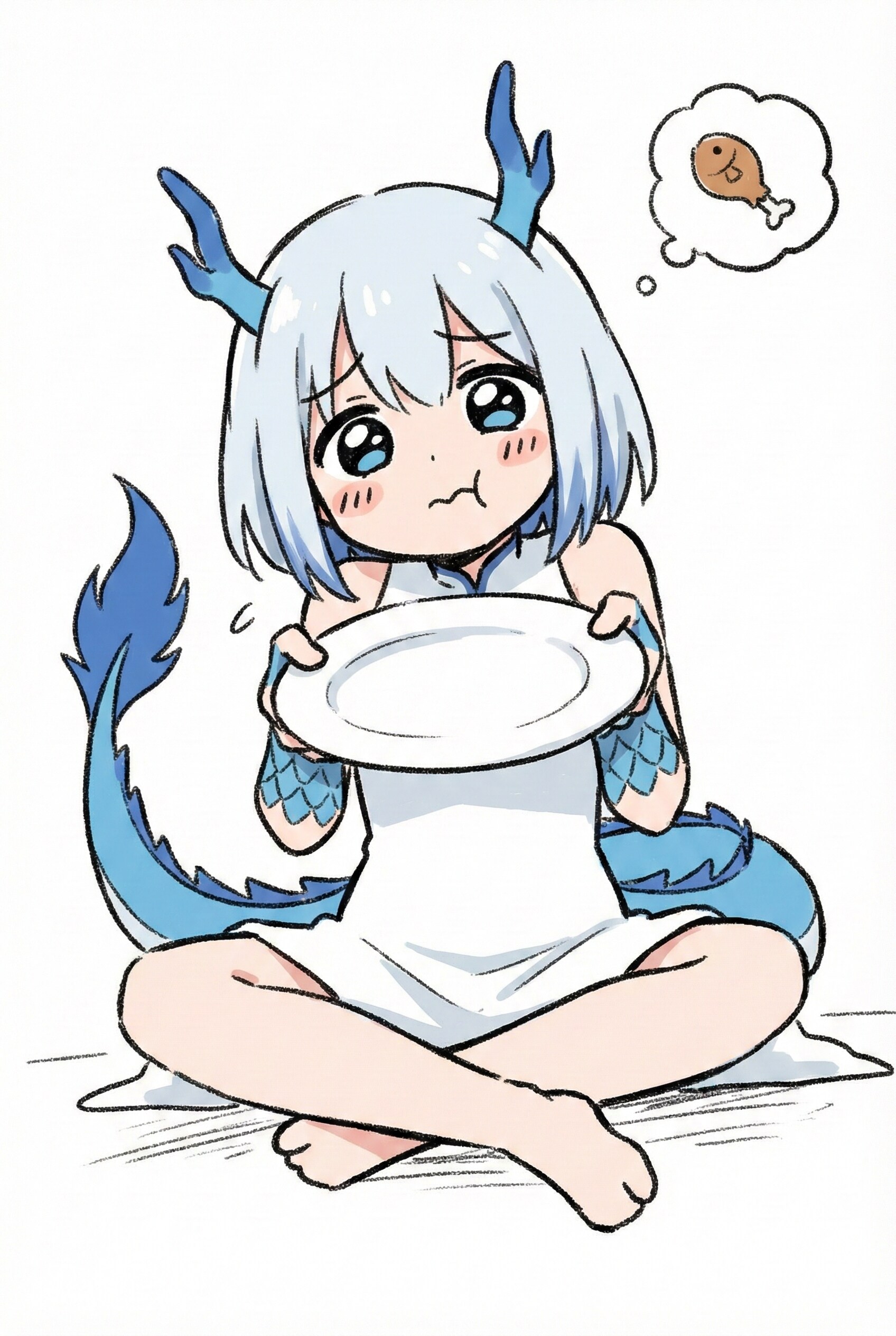 謎の肉？(魚？)を催促