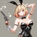 色々な服の少女と銃 3枚目