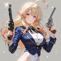 色々な服の少女と銃 2枚目