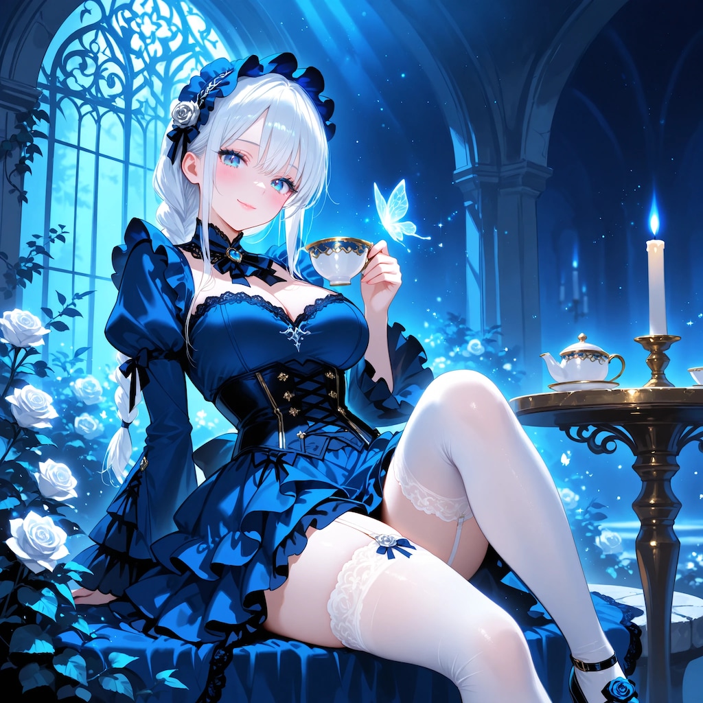 ゴスロリ少女と蝶