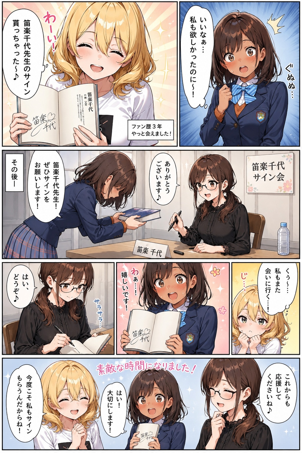 続・サインくださいっ！（漫画風）