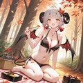 悪魔っ子と秋のピクニック251015 2枚目