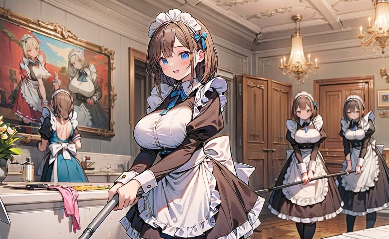 お屋敷のお掃除