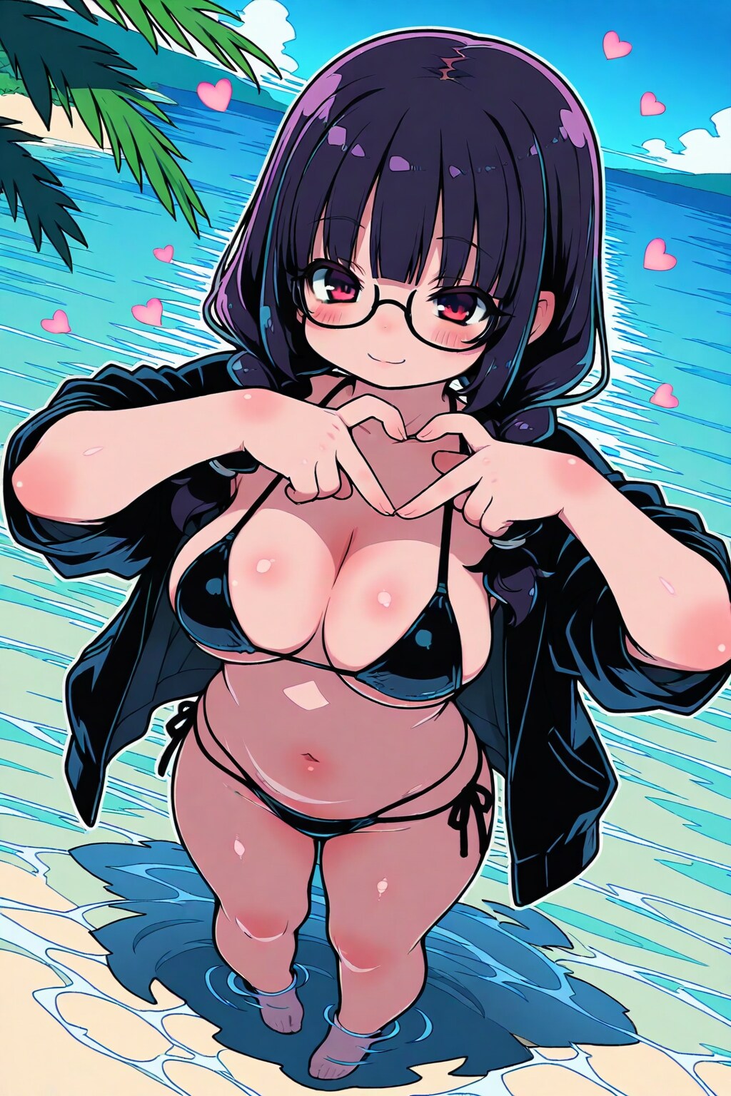 上着を脱ぐと実はナイスバディ♪悪の眼鏡っ娘ドロイド（人間体）・・（創作セー〇ームーンの女怪人）