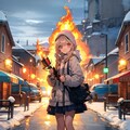 瓦斯灯火売りの少女_ちちぷい生成 5枚目
