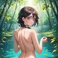 水浴び姿　R-18版 2枚目