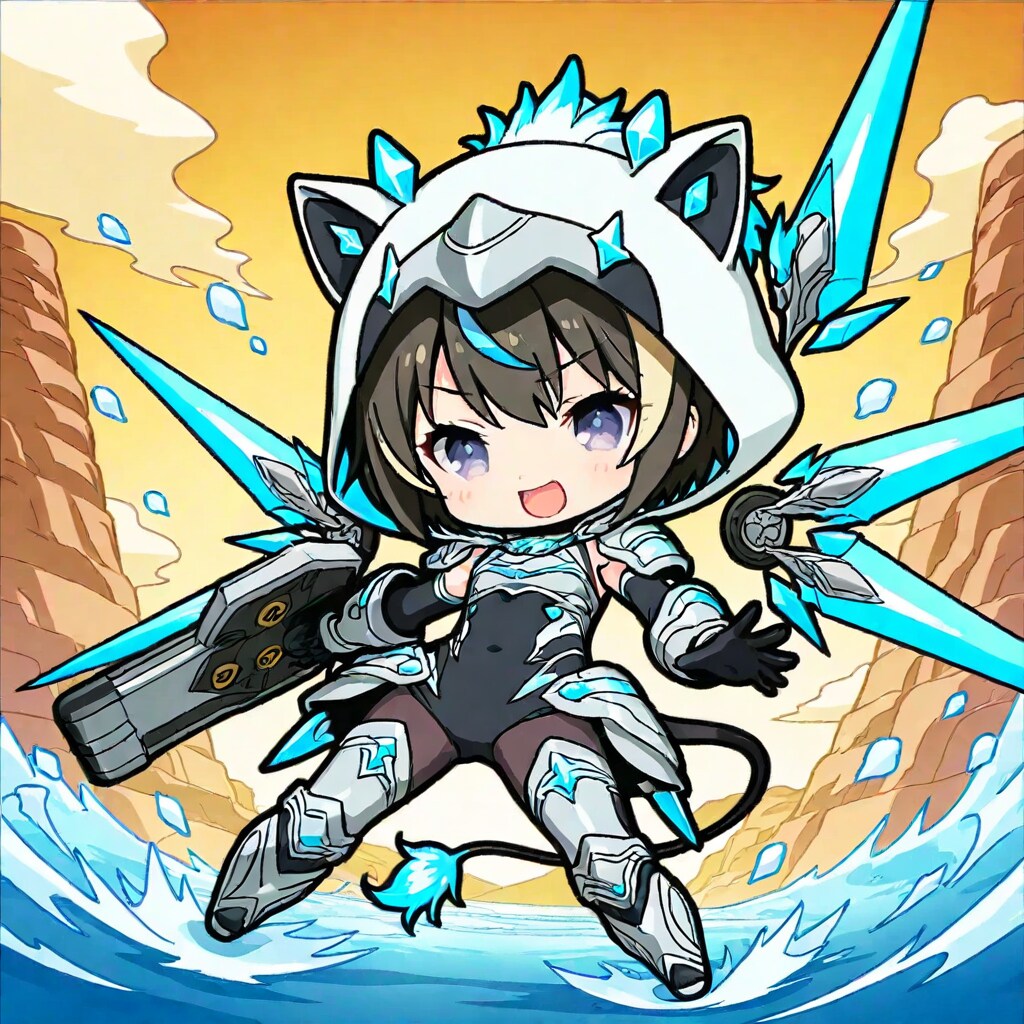 アニマルフーディーメカちび子ちゃん | の人気AIイラスト・グラビア