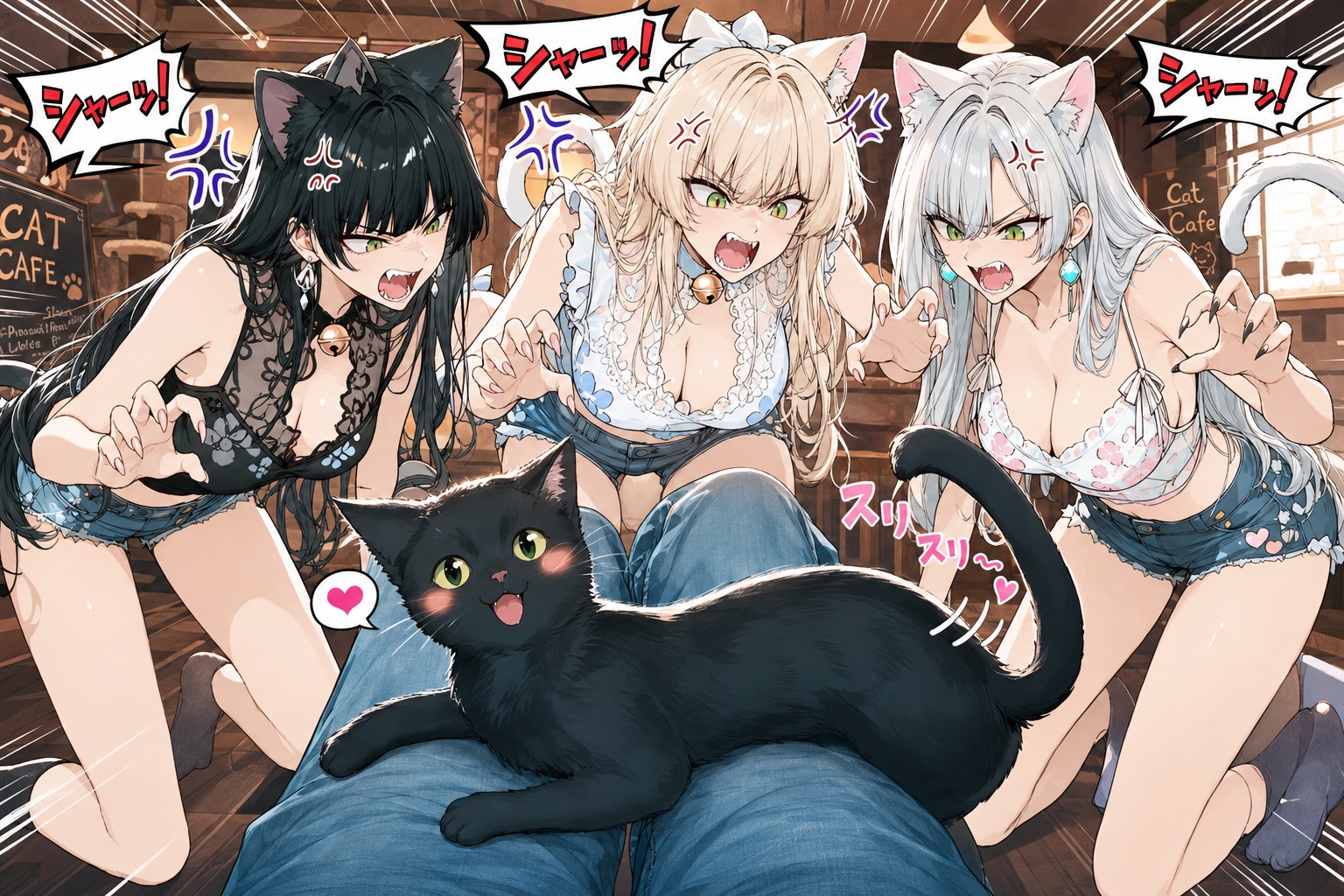 こ、このこのこのッ泥棒猫めぇ！(何やってるんだよ…）